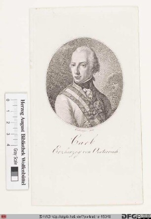 Bildnis Karl (Ludwig), Erzherzog von Österreich, 1822 Herzog von Teschen