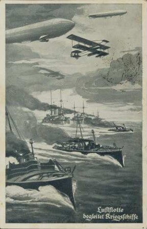 Luftflotte begleitet Kriegsschiffe