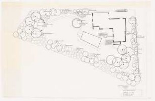 Garten Grachten, Detmold-Pivitsheide: Pflanzplan 1:100