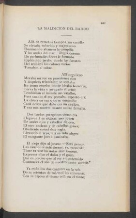 La maldición del bardo.