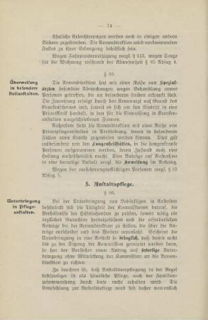 5. Anstaltspflege