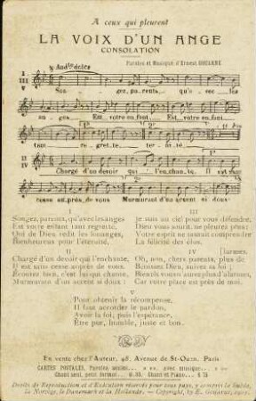 La voix d'un ange