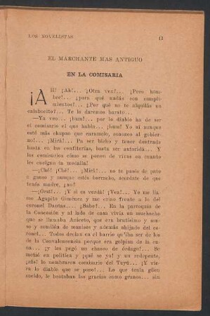 El marchante más antiguo : En la comisaría