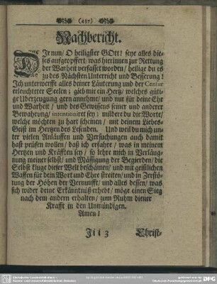 Nachbericht