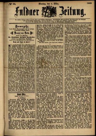 Ausgabe vom Montag, den 04. März 1889.