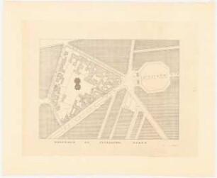 Hochhaus am Potsdamer Platz, Berlin: Lageplan 1:2000 (von Inv.Nr. 9006)