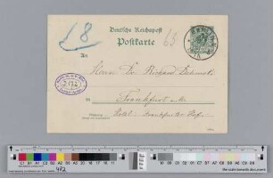 Postkarte an Richard Dehmel