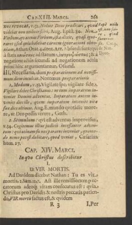 Cap. XIV. Marci. In quo Christus describitur ...