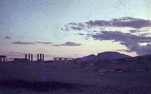 Palmyra nach Sonnen-Untergang