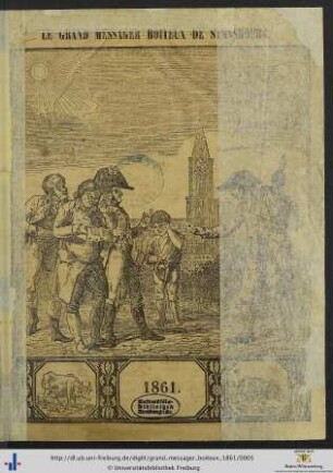 46. Année: Le grand messager boiteux de Strasbourg: Almanach Historique, Moral Et Recreatif Pour 1861