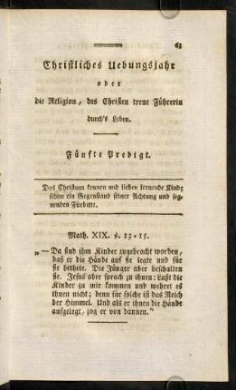 63-79, Fünfte Predigt