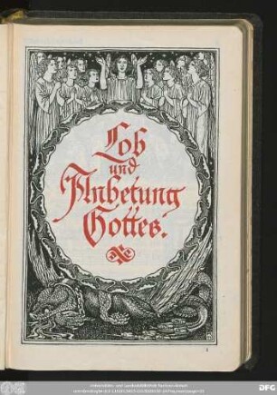 [I.] Lob und Anbetung Gottes.