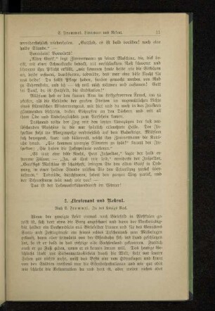 2. Lieutenant und Rekrut.