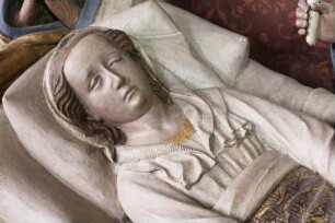 Marientod-Retabel — Marientod — Mittlere Figurengruppe — Heilige Maria