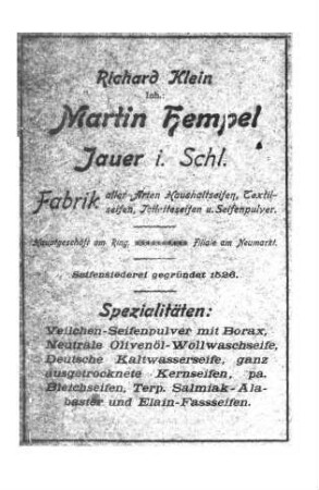 Neues Adreß- und Bürgerbuch der Stadt Jauer in Schlesien
