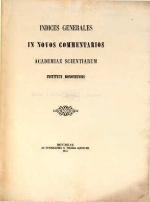 Memorie della Reale Accademia delle Scienze dell'Istituto di Bologna. [1.] 1855