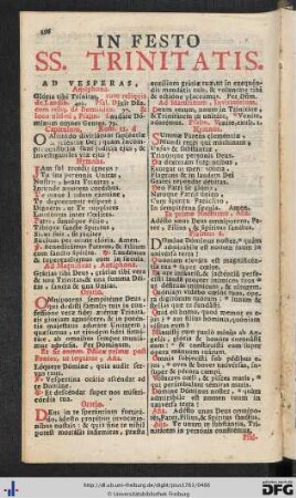 In Festo SS. Trinitatis.