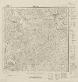 4051 (alte Nr.: 2253) Lieberose, Meßtischblatt (4cm - Karte)