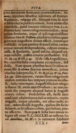 P. Ovidii Nasonis Tristium Libri V. Et Epistolarum Ex Ponto Libri IV. : Scholiis Perpetuis Explanati adiectaque Tabula Geographica, Vita Ovidii, Chronologia horum carminum, & Indice Copioso Locupletati in usum iuventutis elegantiorum literarum amantis