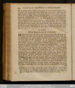 §. CLXVI. Officia Magistratum & subditorum.