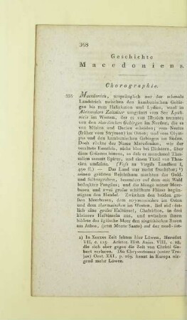 Geschichte Macedoniens
