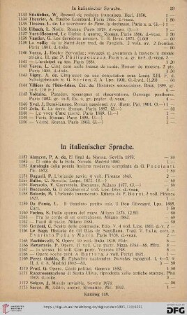 In italienischer Sprache (Nr. 1151 - 1173)