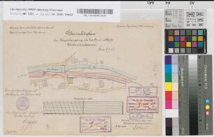 Übersichtsplan der Wegeübergänge in km 9,745 im Dorfe Wullmeringhausen, M.~1:1.000 Stnr.: 96, Iwü, Bunr.: 22, Blnr.: 4