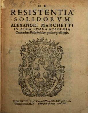 De Resistentia solidorum