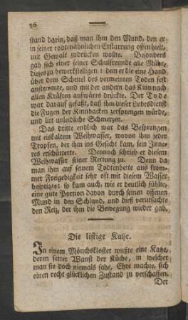 Die listige Katze
