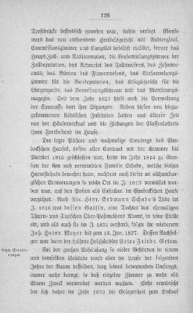 Letzte Veränderungen.
