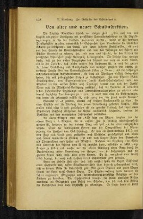 Von alter und neuer Schulinspektion
