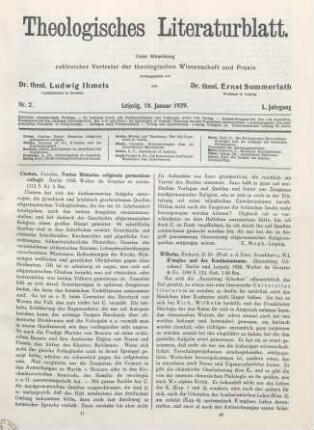 18-19 [Rezension] Wilhelm, Richard, K'ungtse und der Konfuzianismus