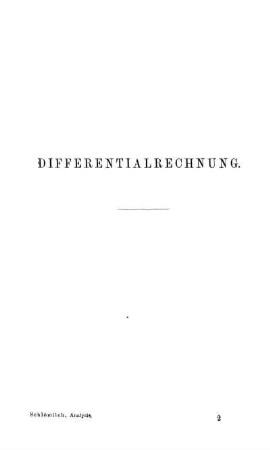 Differentialrechnung.