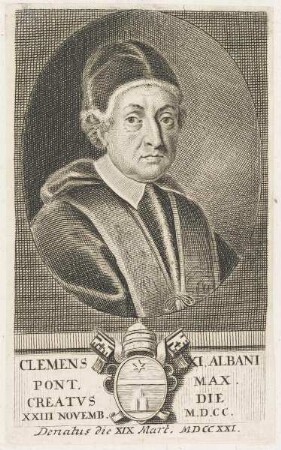 Bildnis des Clemens XI. Albani