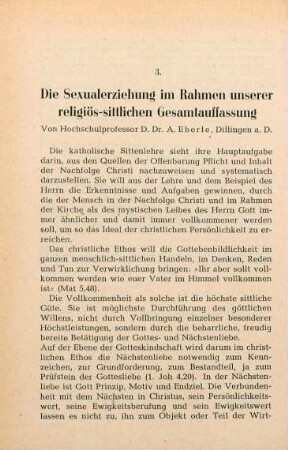 324-339 Die Sexualerziehung im Rahmen unserer religiös-sittlichen Gesamtauffassung