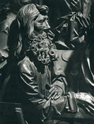 Tilman Riemenschneider, Detail aus dem letzten Abendmahl, Heiligblut-Retabel, Pfarrkiche St. Jakob, Rothenburg ob der Tauber