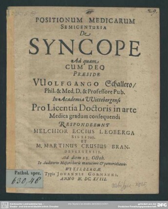 De syncope