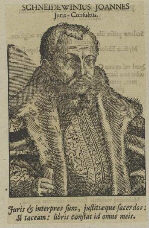 Bildnis des Joannes Schneidewinus