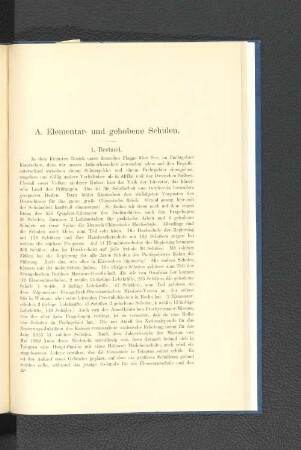 A. Elementar- und gehobene Schulen.