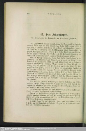 47. Das Johannisstift