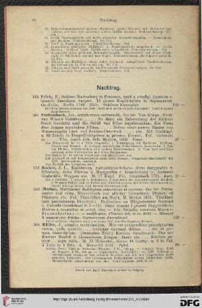 Nachtrag (Nr. 560 - 564)