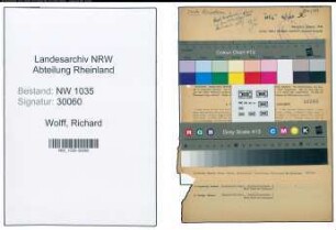Entnazifizierung Richard Wolff , geb. 23.08.1907 (Abteilungsleiter)