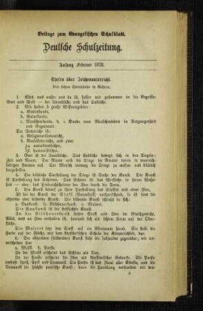 Thesen über Zeichenunterricht