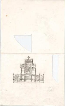 Voit, August von; Kirche - Altarentwurf (Ansicht)