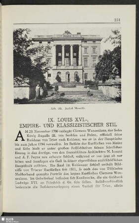 IX. Louis XVI.-, Empire- und klassizistischer Stil