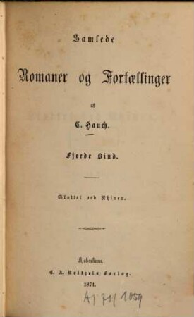 Samlede romaner og fortaellinger, 4