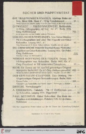 Bücher und Mappenwerke