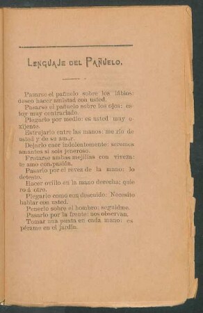 Lenguaje del pañuelo