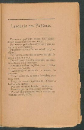 Lenguaje del pañuelo