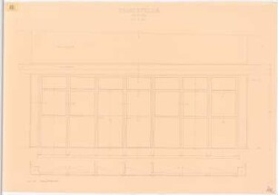 Tankstelle: Fenster Grundriss, Ansicht 1:10